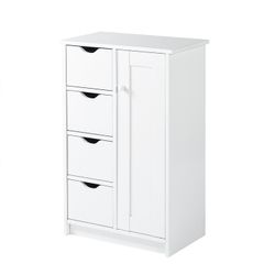Homy Casa KUPCHAK Y 21.65" x 11.81" x 32.28" Shelving Unit for Home and Office Storage