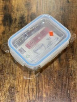 NEW Rectangular Glassware Storage Container with SILICONE SEAL & LOCKING LID 950ml