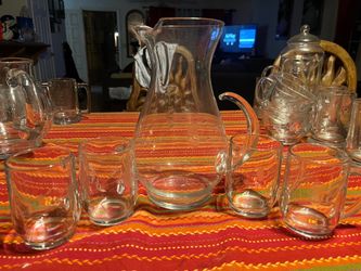 Matching Princess House Pitcher and Glasses