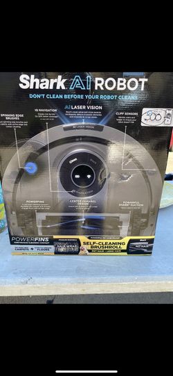 Shark AI Robot Vacuum with Home Mapping, AI Laser Vision, Self-Cleaning Brushroll