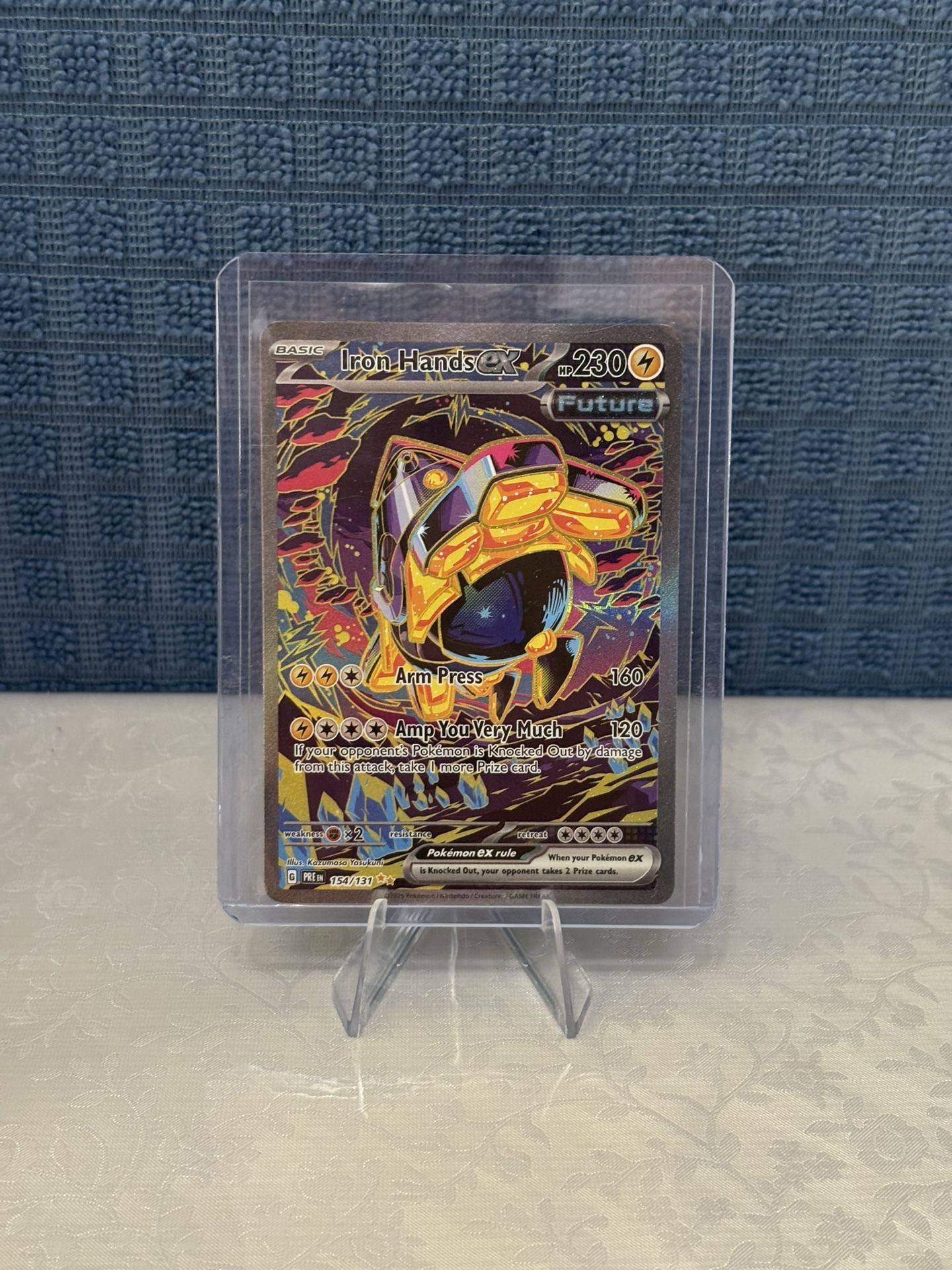 Pokemon Card TCG Near Mint Iron Hands ex - 154/131 - SV: Prismatic Evolutions (PRE)