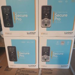 Lockly Secure Pro Zeno Series Matte Black Satin Nickel Deadbolt WiFi Smart Lock