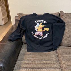 Size, Large, Vintage, Westlake, Karate Pokémon Sweater.