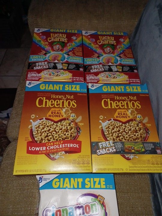 5 Giant Boxes Of Cereral
