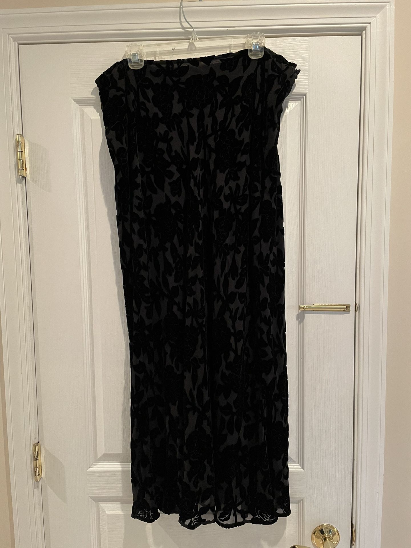 Kate Hill Black Velvet Skirt