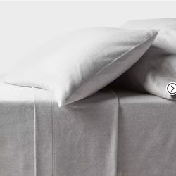 Ultra Soft King Flannel Sheet Set Gray - Threshold
