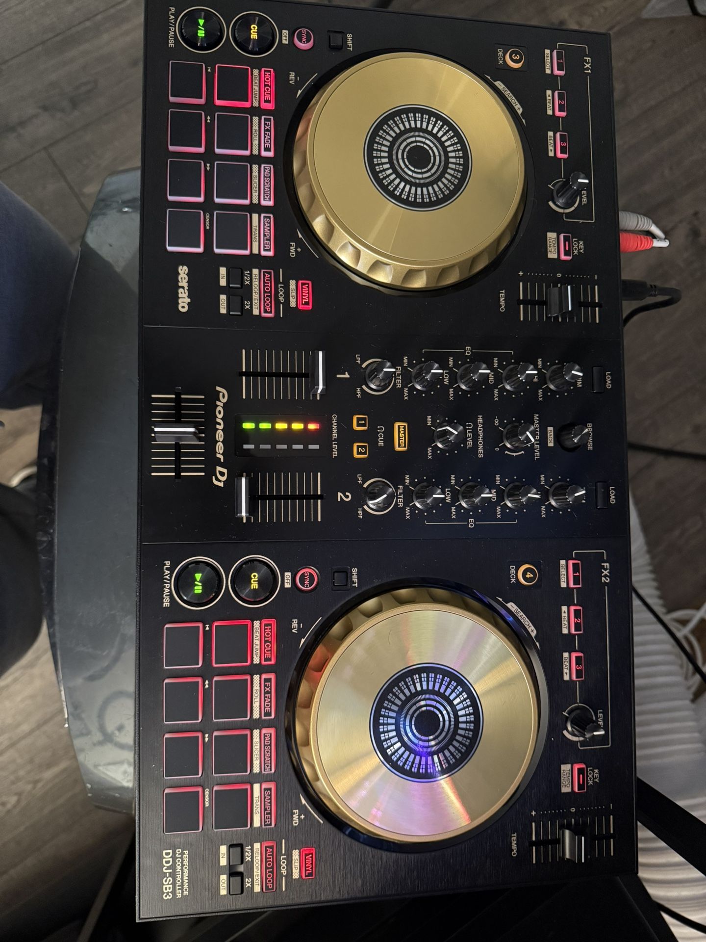 Pioneer Dj DDj-sb3-n Gold Limited Edition With Pyle Pro