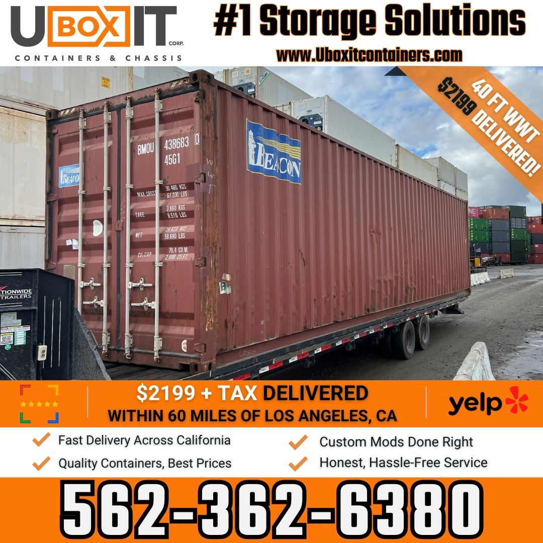 40ft Shipping Container β Wind & Watertight β Delivered!