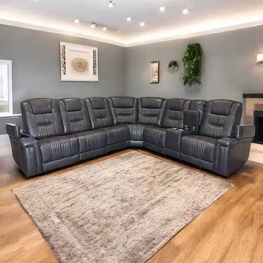 Triple Play Power Reclinables Sectional Grey 🔥🔥