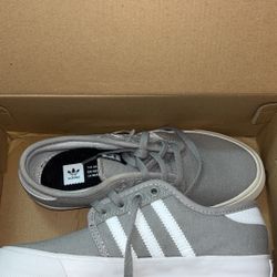 Grey And white Adidas Kids 1.5