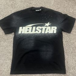 Hellstar, Black and White Tee, Size Medium 