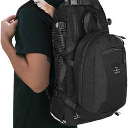 PROPLUMS Dog Carrier Backpack for Small and Medium Dogs (Medium, Black) AJ