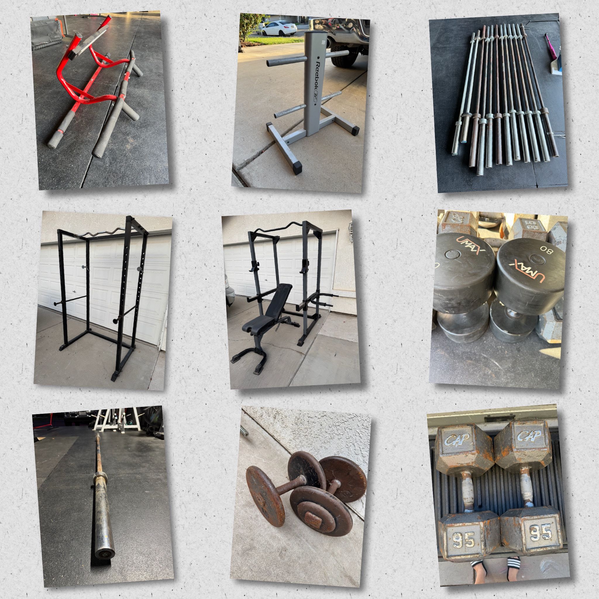 Gym Equipment (Prices In Description)