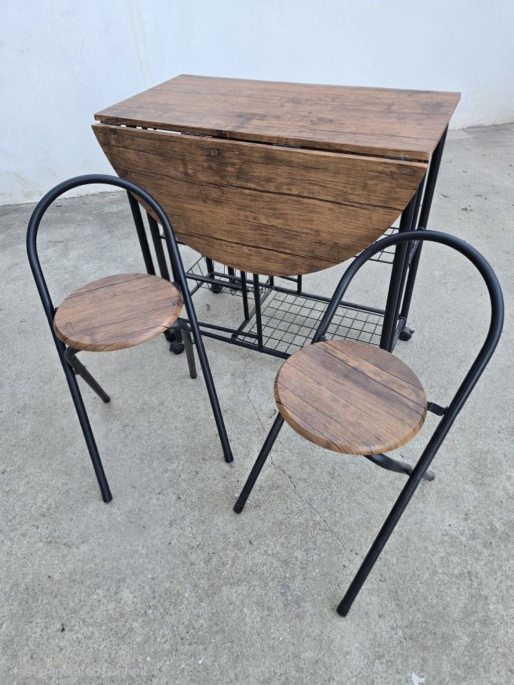 Folding Dining Table & Chair Set