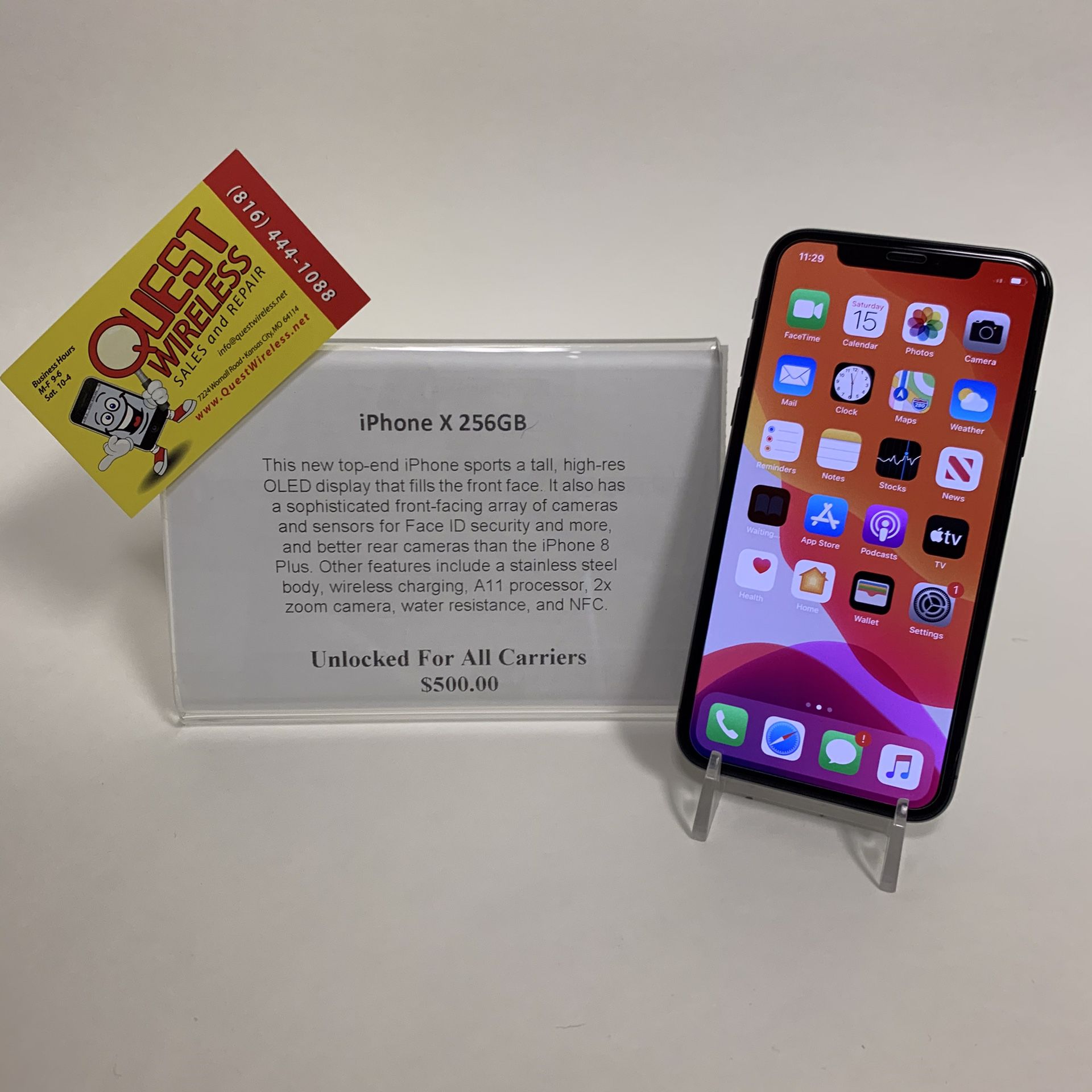 iPhone X 256GB Unlocked for any carrier