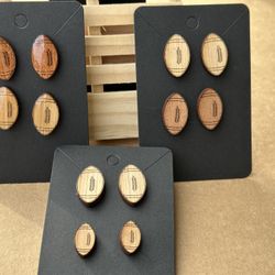 Football Stud Earrings
