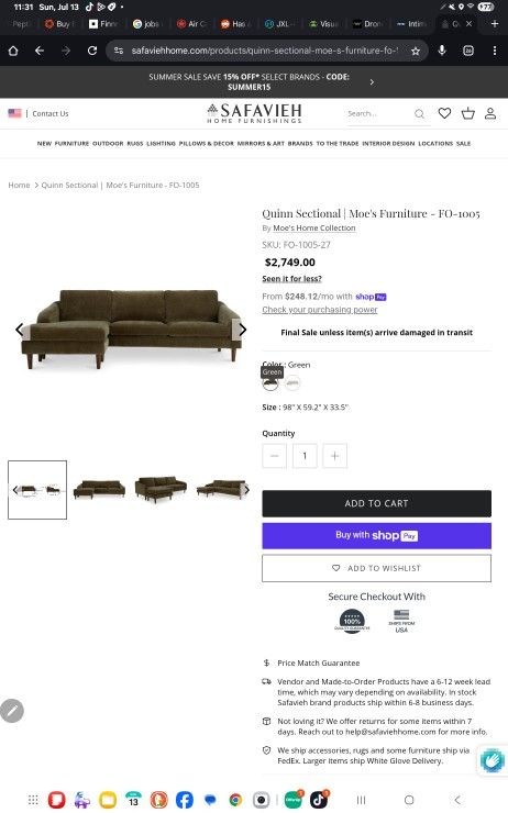 Sectional Couch With Delivery