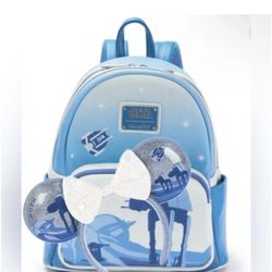 NWT Loungefly Star Wars Hoth Mini Backpack and Ears Headband