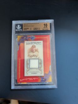 2010 buster posey rookie relics framed card