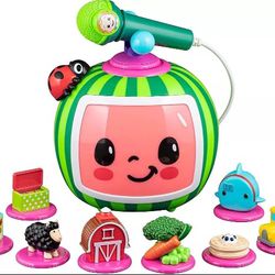 eKids Cocomelon Toy Karaoke Machine for Kids with Microphone and Musical