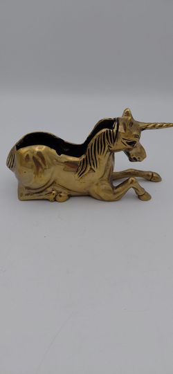 Beautiful Vintage Brass Unicorn Tape Dispenser