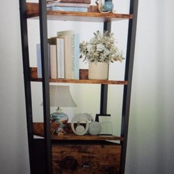 4 Tier Bookshelf With Removable Drawer