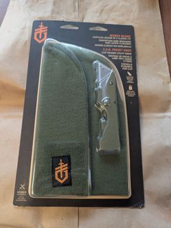 Gerber beanie and eab pocket knife