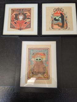 Framed star wars prints