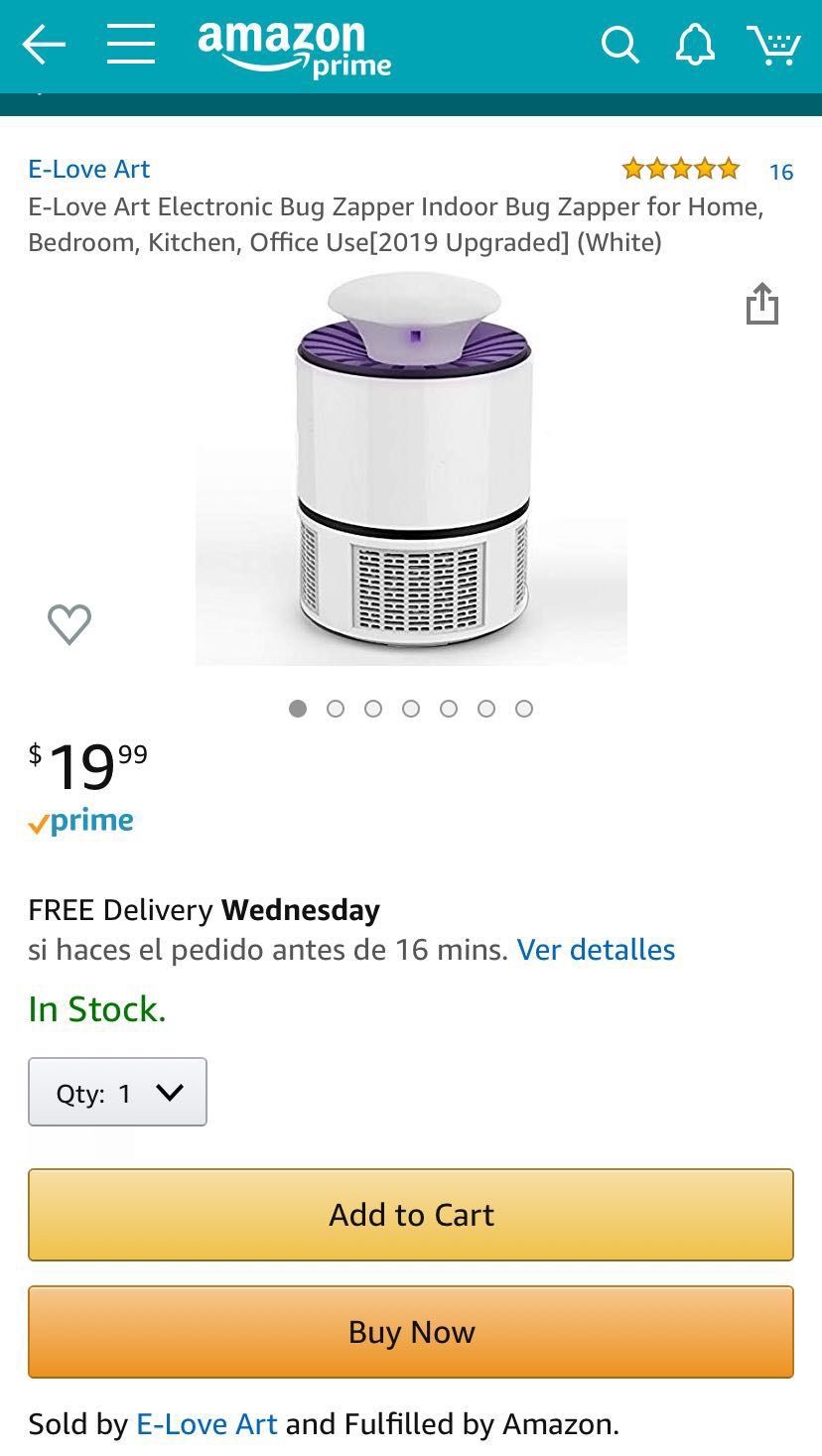 Bug zapper mosquito killer