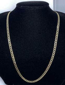 $2175 Yellow Gold Cuban Chain Necklace