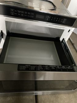 Bertazzoni microwave store drawer