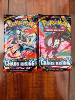 Pokemon Chaos Rising Mega Evolution Booster Pack Lot of 2! Brand New/Sealed 💎