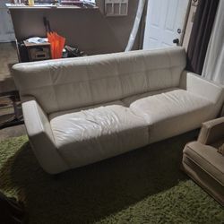 White Leather Couches For Sale!