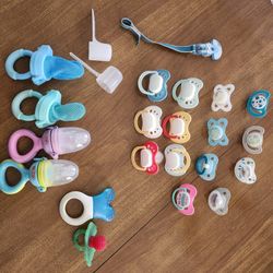 Teethers, Binkies, And Fresh Food Feeders