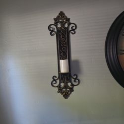 2 Hanging Metal Candle Holders