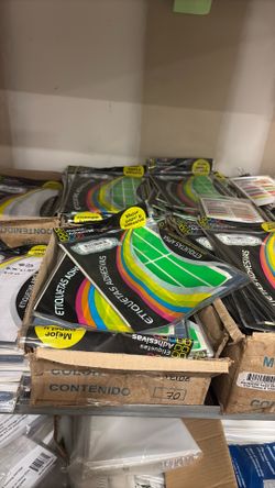 Adhesive labels - multiple sizes - colors