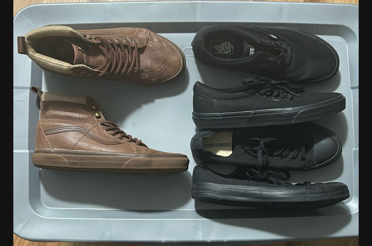 Vans, Converse All 3 For $50