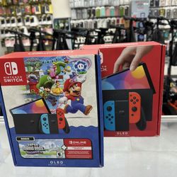 Nintendo Switch OLED Super Mario Bros Bundle! Finance For $50 Down Payment!!