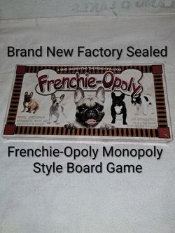 Brand New Factory Sealed Frenchie-Opoly Monopoly Style Board Game