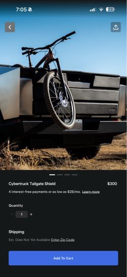 Cybertruck tailgate pad shield