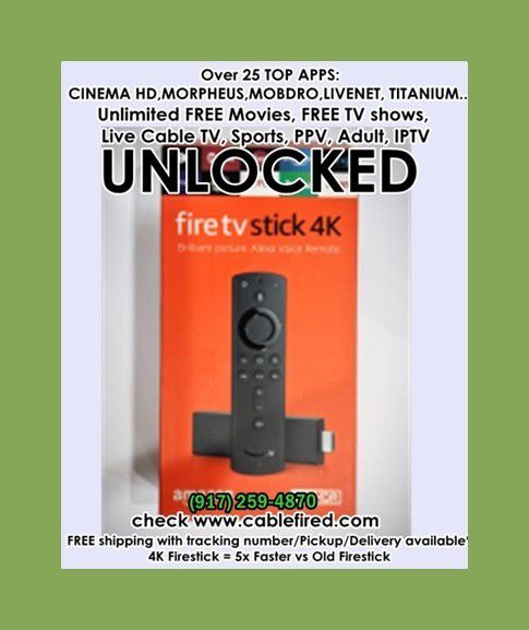 New Amazon fire TV stick 4k unlocked