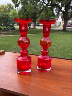 Nanny Still Pompadour by Riihimaen Finnish Red Vintage