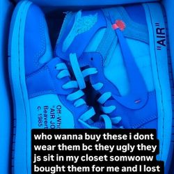 jordan off white blue