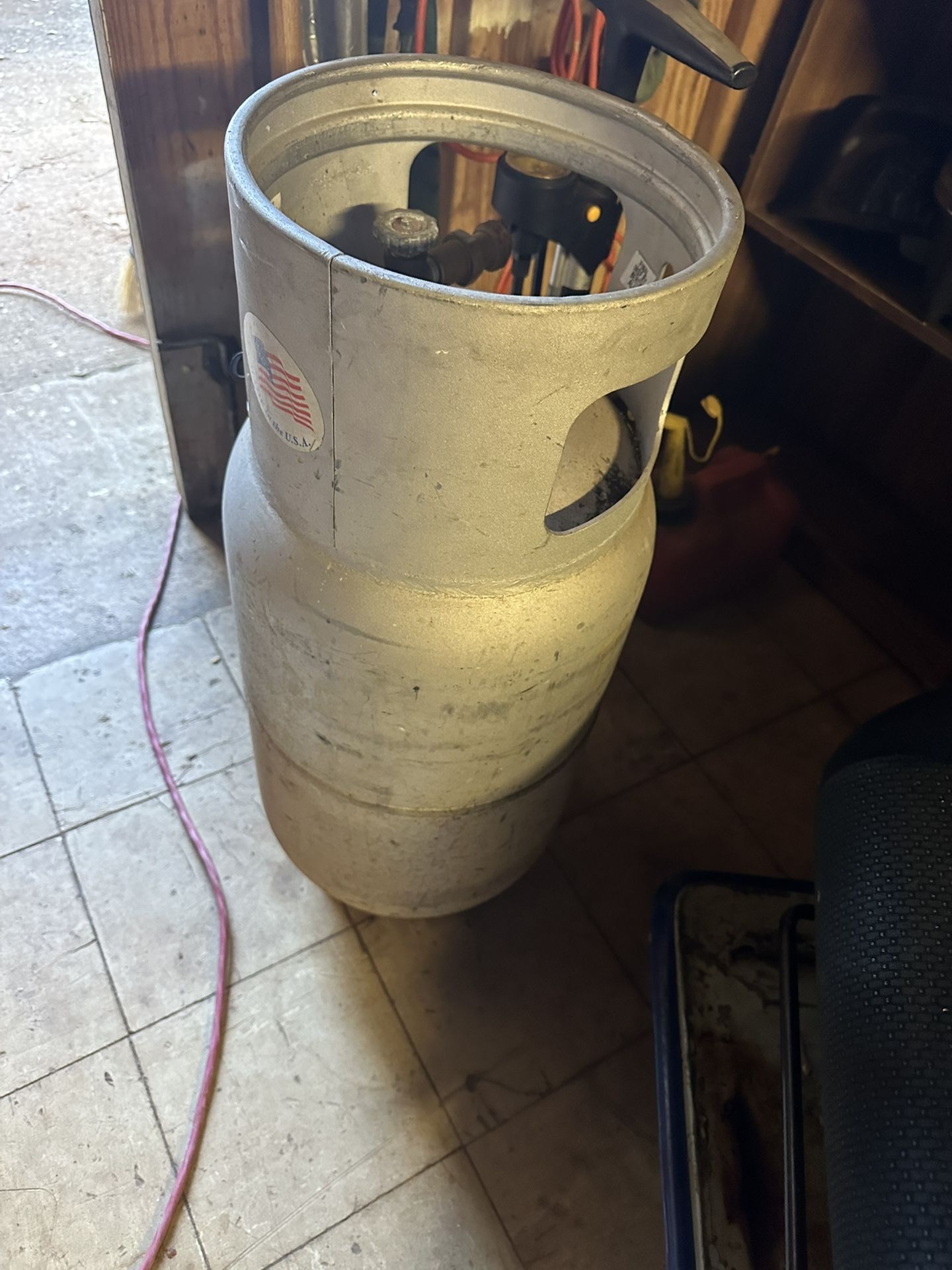 Forklift Propane Tank. Full Tank.