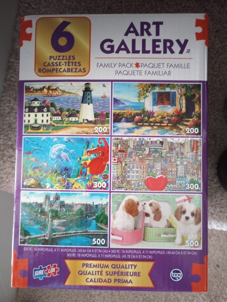 22 Jigsaw Puzzles, $20 Total, Mostly (contact info removed) Pieces