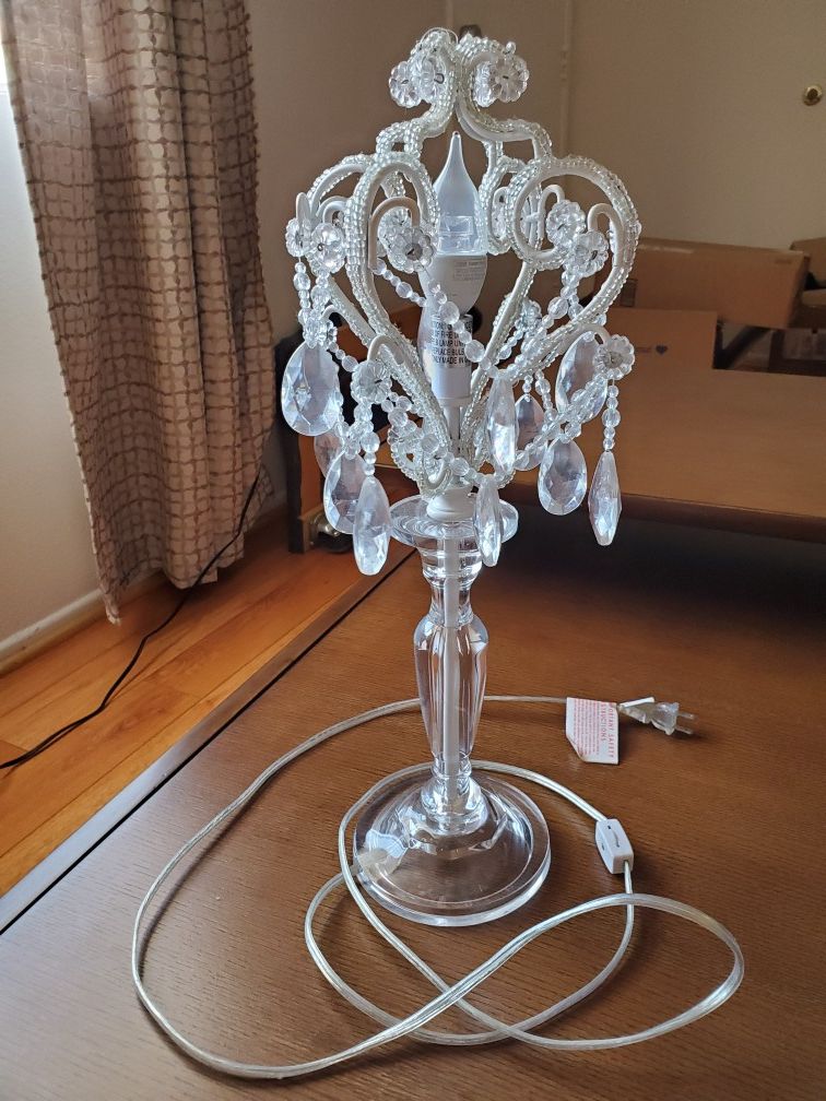Acrylic chandelier table lamp light
