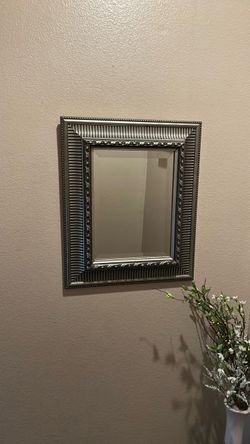 Silver Ornate Framed Wall Mirror