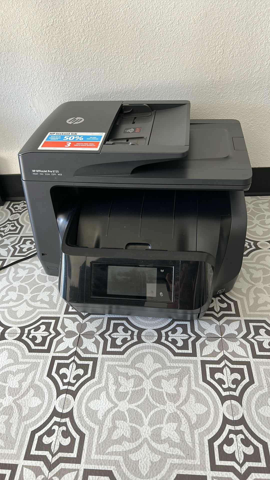 HP OfficeJet Pro 8720 Printer Fax Scanner Copy Machine All In One Perfect For Home Or Office Or Small Business