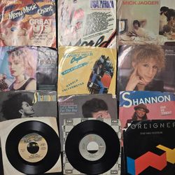 Lot of 20 Vinyl "45's" mixed variety,  excellent condition