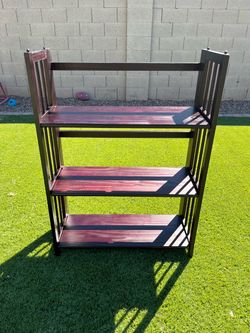 3 shelves bookcase-foldable
